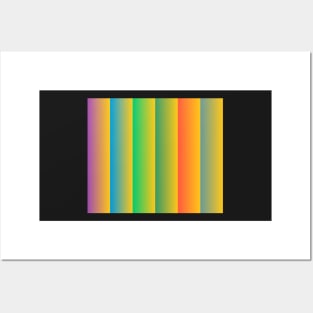 Scenic Gradient Stripes Posters and Art